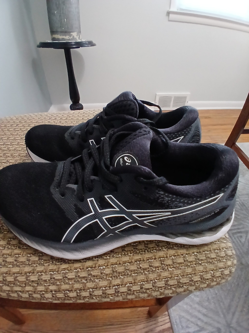ASICS Black & White Running Shoes
